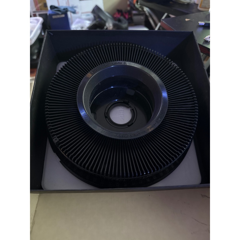 Kodak Carousel Transvue 140 Slide Tray for 35mm Projectors with Box Black